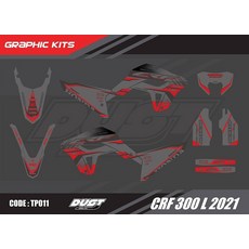 혼다 CRF300L 호환 오프로드 드레스업 데칼 스티커, G, 1개