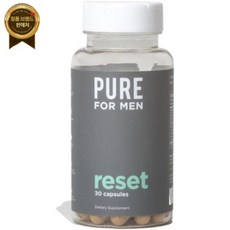 Pure for Men 퓨어 포 맨 디톡스 보충제 리셋 | - 및 증진 독소 제거 체계 지원 결장 정화 30캡슐, 30정, 1개 - 퓨어포맨