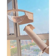 고양이해먹 창문 침대 윈도우 원목 방석 걸이식 고양이창문해먹, 캡슐 점프 콤보, 1개