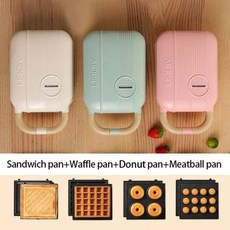 붕어빵 틀 메이커 미니 팬 기계 전기 샌드위치 아침 식사 토스터기 만들기 와플 타이야키 타코야키 도넛 베이킹 오븐 몰드, 4 Plates, EU, White, 1개