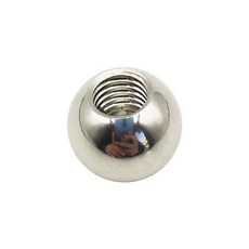 1Pcs 스레드 너트 직경 3mm M3 미터 스테인레스 스틸 드릴링 공 여성 스레드 블라인드 구멍 부드러운 구슬 공 외부 직경 5-50mm, 01 15mm x M8, 1개