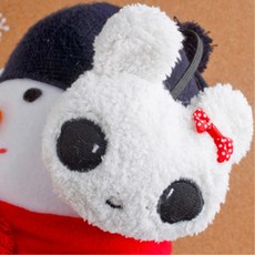 해피윈 리본 베어곰 귀마개 멋진귀마개 겨울용귀마개