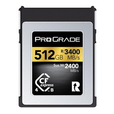 ProGrade Digital CFexpress 4.0 Type B GOLD 512GB 카드 최대 읽기 3400MB/s 지속 쓰기 2400MB/, 상세페이지 참조, 1개