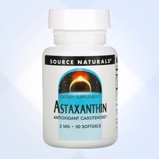 소스네추럴스 아스타잔틴 2mg 미세조류 추출 30캡슐, 30캡슐 1개, 1개, 30개