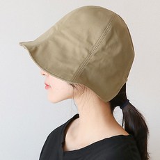이코마켓 코튼 벙거지 모자 사계절 여성모자 보넷모자 자외선차단 챙모자 챙넓은모자 여자 버킷햇