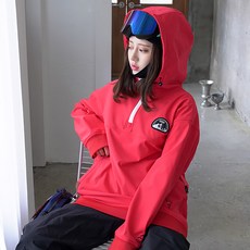 YOBEAT PRIME HOODIE RED 스키 스노보드복 방수후드