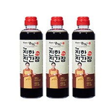 김하진의 참맛있는맛 The 진한 만능 진간장, 580g, 3개
