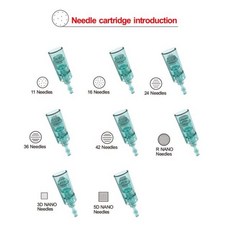 오토 MTS 니들 카트리지 10pcs 닥터펜 A6S 펜 Microneedling MTSpen Mesotherapy Drpen a6s에 대 한 111918, 24핀(10개)_해외