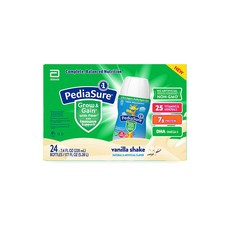 PediaSure 페디아슈어 그로우앤게인 위드 파이버 바닐라 쉐이크 237ml x 24개세트, 24개