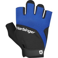  하빈저 트레이닝 그립 역도 운동 장갑 2.0, Unisex Blue, Small 