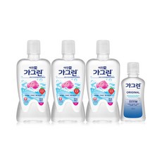 가그린 어린이용 딸기향 380ml 3개 + 오리지널 100ml 구강청결제, 2세트, 1.24L