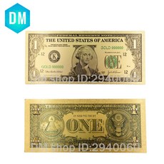 새로운 1928 년 24 k 골드 호일 지폐 골드 도금 미국 빌 1 달러 컬렉션 통화 돈 최고의 장식 선물, 1개, 단일