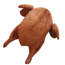 크리스마스 닭다리 치킨 쿠션 베개 바디 필로우 푹신푹신, 로스트 치킨