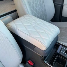 DH 프리미엄 메모리폼 차량용 콘솔쿠션 팔쿠션, 1개, 버건디레드