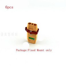 6pcs/ lot XT90-S 플러그 배터리 커넥터 고정 마운트 브라켓 알루미늄 합금