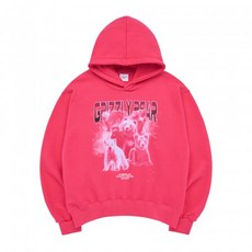 ACME DE LA VIE GRIZZLY BEAR HOODIE PINK