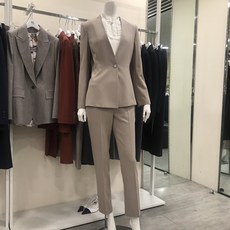 케이엘 KL 중앙로 노카라 톤다운베이지 스판좋은 바지정장세트