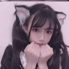 동물머리핀 귀염뽀짝 깜찍해 고양이 귀 장식 여우 코스모스 머리띠 동물 귀고리 롤리타
