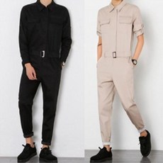 남자슬림점프슈트