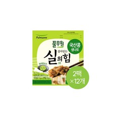 풀무원 [생산직송] 국산콩 생나또 세트 (와사비소스) (2팩x12EA), 89g, 17개