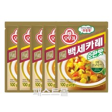 오뚜기 백세카레 과립형 순한맛, 100g, 5개