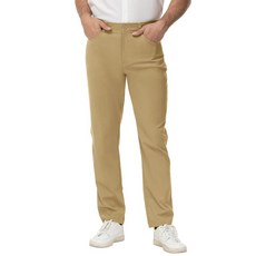 정품보장 BASUDAM Men's Golf Pants Quick Dry Lightweight Casual Work Trousers Active Dress with Pockets K - 말본티셔츠