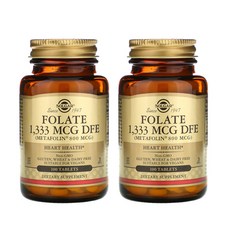 솔가 엽산 1333mcg 메타폴린 100정 X 2통, 2개