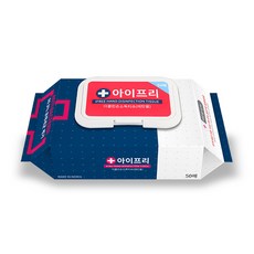 아이프리 더클린 살균 손소독티슈 캡형 50매, 50개입, 1개