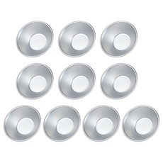 10 pcs tart 팬 미니 곰팡이 생과자 곰팡이 알루미늄 합금 재료 계란 타르트 곰팡이 베이킹 애호가를위한 작은 컵 케이크 곰팡이 선물, 10개