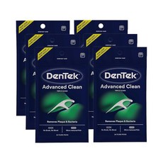 DenTek 트리플 클린 손잡이 치실 150개입 * 6팩 어드밴스드 부러지거나 끊기지 않는, 20 Count (Pack of 6), 6개