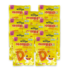 핑크퐁 아기상어 아이비타D+아연 48g, 40정, 10개
