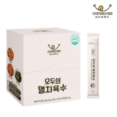 모두의 멸치육수 화학첨가물 제로 자연 재료 분말 육수, 3개, 120g