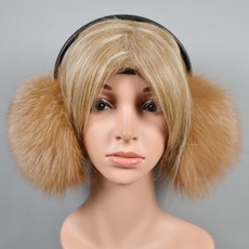 카키색토끼털귀마개