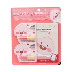 카카오 웃을때 가장예뻐 어피치 립케어 세트, 1개, 비타민C 립밤 2개 + 폴딩 탁상 거울