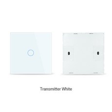 와이파이 라이트 스위치 RF433 송신기 투야 앱 제어 알렉사 구글 홈과 작동 EU 미국 2/3 방식, [05] White vice switch, [03] 3-Gang, 1개