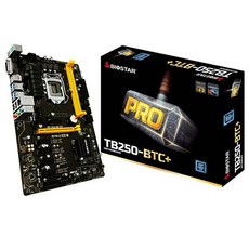 바이오스타 BIOSTAR TB250 BTC+이엠텍 인텔B250 메인보드 (인텔 6_7세대 CPU호환) 채굴용(마이닝), BIOSTAR TB250 BTC+