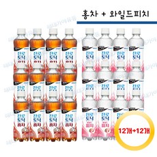 하이트진로 토닉워터 300ml (홍차12+와일드피치12) 24개