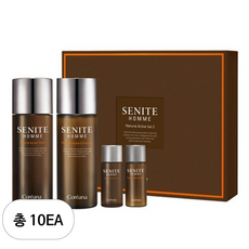 코리아나 쎄니떼 옴므내추럴액티브 2종 세트 토너 150ml + 에멀젼 150ml + 2p, 10세트