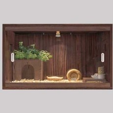 도마뱀 사육장 육지거북이 쉼터 파충류 은신처 집, 1개, 100x40x38cm 세트3(구성품사진참조)