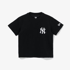 [AK PLAZA] [뉴에라키즈] MLB 로고 셋업 뉴욕 양키스 티셔츠 블랙 (13679503)