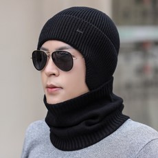비니 모자 남성겨울 보온 니트모자 자전거탈때귀보호 모자보호 털모자 두꺼운 가을겨울 남성