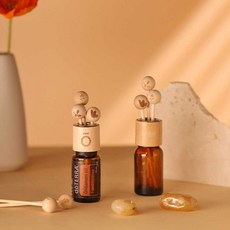 도테라 우드볼 디퓨저 자동차 에센셜오일 천연 방향제, 1세트, 작은 우드볼, 2번 미니 우드볼3개