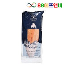 화이트베어 훈제연어(통) 연어 필렛 평균 1.4kg 이상 [원산지:칠레], 1개
