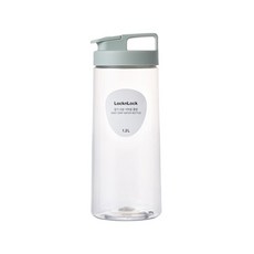 락앤락 홈이있어 잡기쉬운 식탁용물병 1.2L - 냉장고물통 1L 투명플라스틱물병 타파손잡이 가정용.업소용추천, 민트, 1개