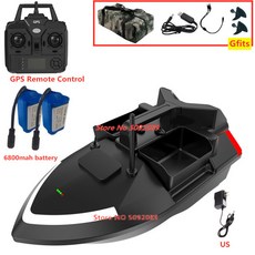 스마트 GPS 낚시 미끼 보트 GPS 자동 복귀 RC 네스팅 보트 2kg 적재 500m 거리 고정 속도 크루즈 미끼 보트 장난감 40 포인트, GPS NOFinder 6.8X2 3