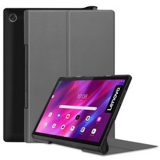 Lenovo Yoga Tab 11 보호 스마트 케이스 YT-J706F 태블릿 Lenovo Yoga Tab 11 2021 자기성 Funda 덮개, Grey