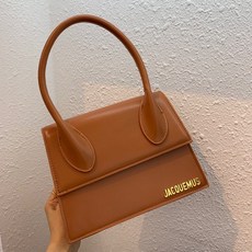 Jacquemus 저지 플랩 힙색 한식 여 심플 숄더백 라지