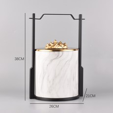 떠리스토어 독창적 신 중국식 금 띠 제기함 장식품 모델하우스 거실 현관 테이블 쇼윈도 소프트 웨어, 큰사이즈 라지