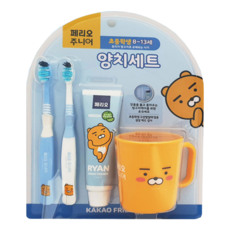 페리오 어린이 양치세트 치약칫솔 양치컵세트 헬로카봇 신비아파트 라이언, LG페리오키즈 카카오라이언 양치세트