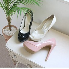 오픈토에나멜슈즈